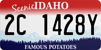 ID license plate 2C1428Y