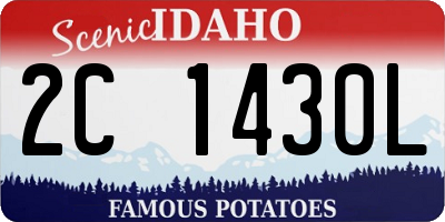 ID license plate 2C1430L