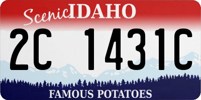 ID license plate 2C1431C