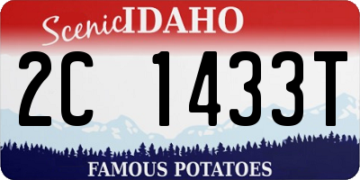 ID license plate 2C1433T