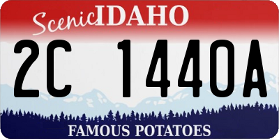 ID license plate 2C1440A