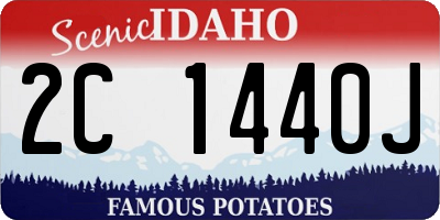 ID license plate 2C1440J