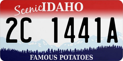 ID license plate 2C1441A