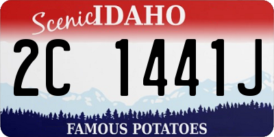 ID license plate 2C1441J