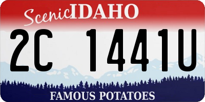 ID license plate 2C1441U