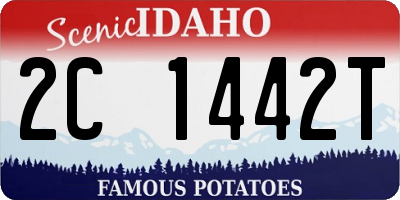 ID license plate 2C1442T