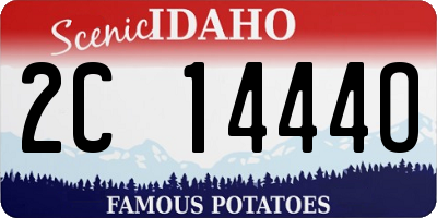 ID license plate 2C1444O
