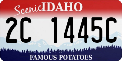 ID license plate 2C1445C