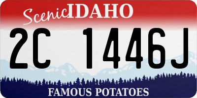 ID license plate 2C1446J