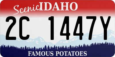 ID license plate 2C1447Y