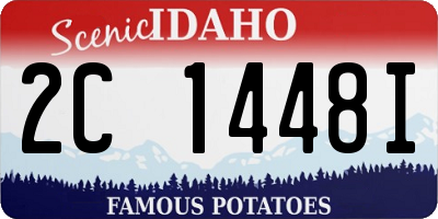 ID license plate 2C1448I