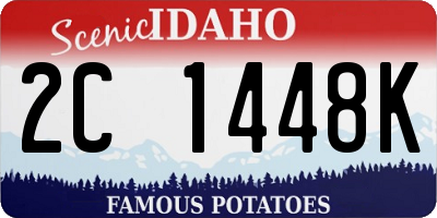 ID license plate 2C1448K