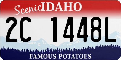 ID license plate 2C1448L