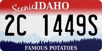 ID license plate 2C1449S