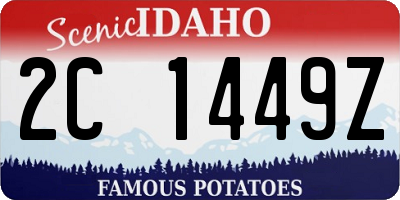 ID license plate 2C1449Z