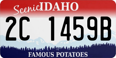 ID license plate 2C1459B