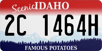 ID license plate 2C1464H