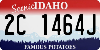 ID license plate 2C1464J