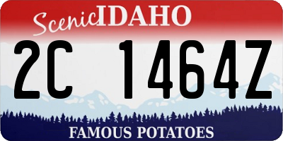 ID license plate 2C1464Z