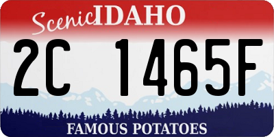 ID license plate 2C1465F