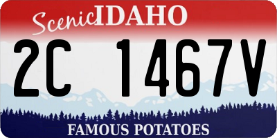 ID license plate 2C1467V
