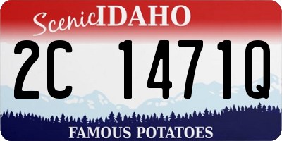 ID license plate 2C1471Q
