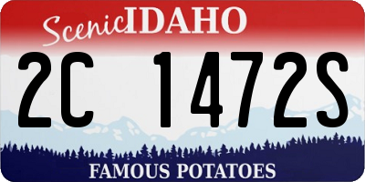 ID license plate 2C1472S