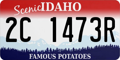 ID license plate 2C1473R