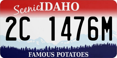 ID license plate 2C1476M