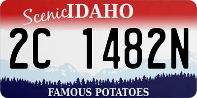 ID license plate 2C1482N