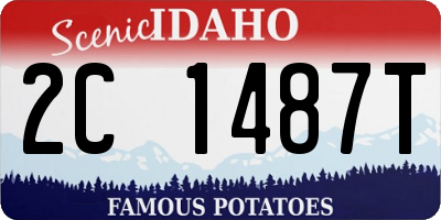ID license plate 2C1487T