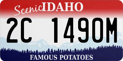 ID license plate 2C1490M