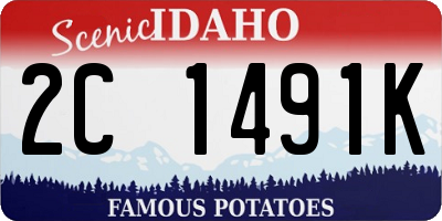 ID license plate 2C1491K