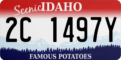 ID license plate 2C1497Y