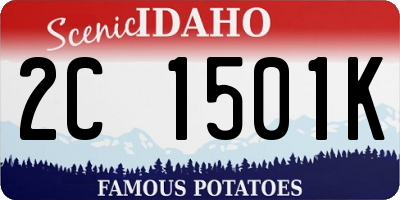 ID license plate 2C1501K