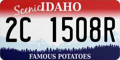 ID license plate 2C1508R
