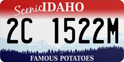 ID license plate 2C1522M