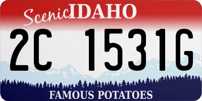 ID license plate 2C1531G