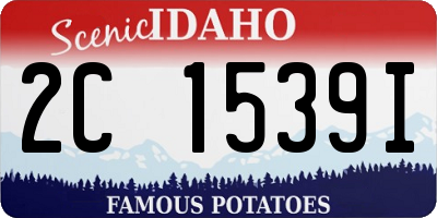 ID license plate 2C1539I
