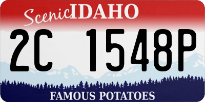 ID license plate 2C1548P