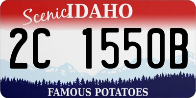 ID license plate 2C1550B