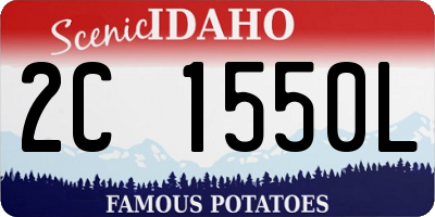 ID license plate 2C1550L
