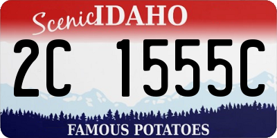ID license plate 2C1555C