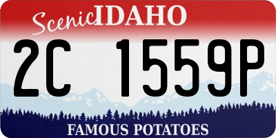 ID license plate 2C1559P