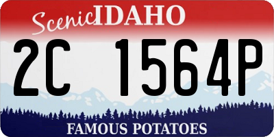 ID license plate 2C1564P