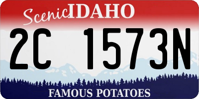 ID license plate 2C1573N