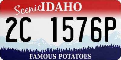 ID license plate 2C1576P
