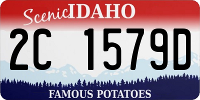 ID license plate 2C1579D