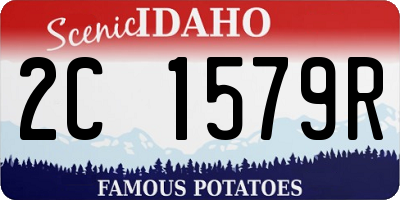 ID license plate 2C1579R