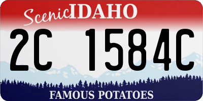 ID license plate 2C1584C